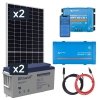 Elektrownia słoneczna 870Wp z akumulatorem - zasilanie 230V moc 1000W + MPPT
